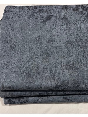 Kumaşçıtr Koltuk Çekyat Örtüsü 170-205 cm – Kaymaz Tabanlı Süngerli Kadife Kumaş Antrasit Gofraj Baskı