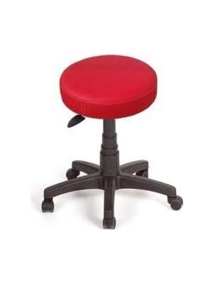 AyrStore Depolife Silinebilir Deri Döşeme Konforlu Ofis Büro Bilgiyayar Taburesi Tekerlekli Tabure Eczane