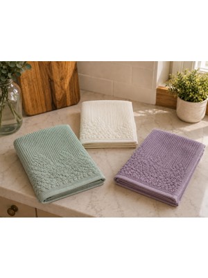 Gonca Renkli Mutfak Havlusu 30X50 cm 3’lü Set %100 Pamuk