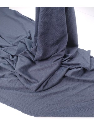 Kumaş Parça Taşlanmış Lacivert Bürümcüklü Jarse Kumaş Elbiselik & Bluzluk En: 160CM