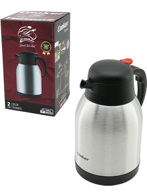 Ttt Piknik Termosu - 2 Litre - 304 Çelik - Çift Contalı Kapak