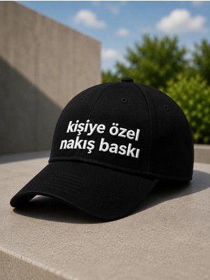 BarsDepo Kişiye Özel Nakış Baskılı Şapka | Isim, Logo ve Yazı Işlemeli Premium Şapka
