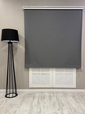 AyrStore %100 Işık Geçirmez Blackout Stor Perde, Antrasit Gri, 60 x 200