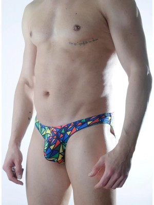 Hace Bazaar Erkek Renkli Desenli Slip Iç Çamaşırı