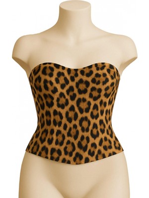 Hace Bazaar Marsilyan-  Leopar Mı Emay 9155 Terletici Korse Büstiyer