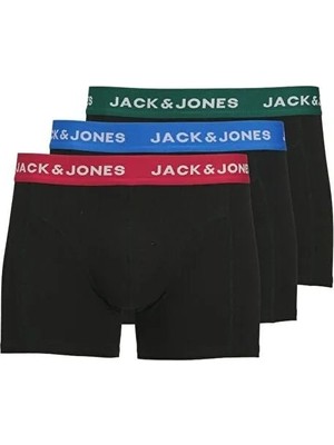 Jack & Jones Jacjoe Trunks 3 Pack Black 12271554-BL