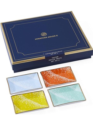Jonathan Adler Vapor Petite Biblo Tepsi Seti, Çoklu