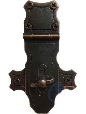 Hace Bazaar Dekoratif Anahtarlı Sandık Askısı - 40X65MM, Oksit, 1 Adet
