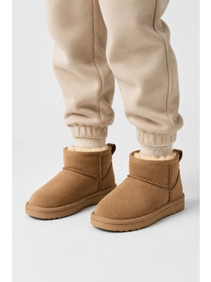Sivarro Unisex Çocuk Içi Yünlü Kışlık Süet Mini Bot