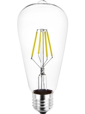 Ledarmy CT-4353 8W E27 Duyulu Rustik Edison Led Ampul Beyaz Işık 6400K