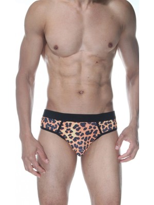 Hace Bazaar Leopar Jockstrap Fantezi Iç Giyim