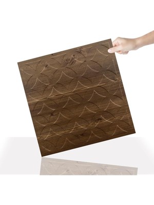 3 Boyutlu Duvar Paneli Kabartmalı Retro Desenli Pvc 41X41 Cm/ 6 Adet /1 M²