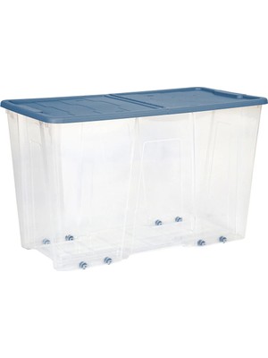 Tekerlekli Saklama Kutusu 50 Litre Gri