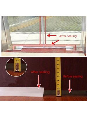 Kazan Hobi Optana 3 Metre Cam Balkon Pencere Kapı Altı Yapışkanlı Rüzgar Önleyici Rüzgar Kesici Şerit Bant Toz Lastiği