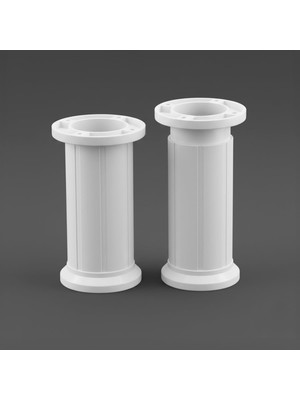 Kazan Hobi Ayarlanabilir 1 Adet 12 cm Beyaz Plastik Ayak Dolap Mobilya Tezgah Yükseltici Yükseltme Ayağı