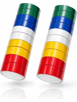 Kazan Hobi Nistabolje 20 Adet Renkli Elektrik Bandı Pvc Izole Bantı