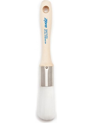 Kazan Hobi Zıbra Llc PB100LXR Kavisli Yüzeyler ve Süslü Detaylar Için Yuvarlak Boya Fırçası, 2,54 Cm, Beyaz
