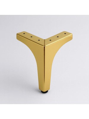 Kazan Hobi Dekor 12 cm Gold Altın Metal Mobilya Ayağı Dayanıklı Modern Tasarım Koltuk Sehpa Masa Tv Ünitesi