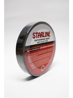 Kazan Hobi Starline Kaydırmaz Bant Siyah 25MMX15MT