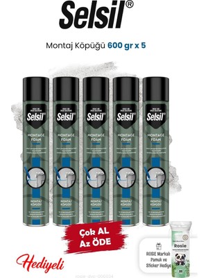 Kazan Hobi 5 x 600 gr Montaj Köpüğü ve Rosie