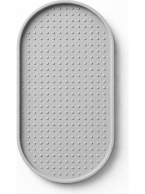 Kazan Hobi Busstier Silikon Yağdanlık ve Sıvı Sabunluk Altlığı 24X12 cm Kaymaz Isıya Dayanıklı Kolay Temizlenebilir Mutfak ve Banyo Tezgah Koruyucu Çok Amaçlı Şık Tasarım (Gri)