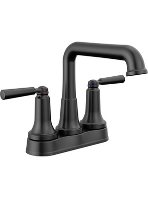 Kazan Hobi Delta Faucet Saylor Mat Siyah Banyo Bataryası, Banyo Lavabo Bataryası, Banyo Lavabosu Için Merkezli Banyo Bataryası, Elmas Mühür Teknolojisi, Metal Tahliye Montajı, Mat Siyah 2536-BLMPU-DST