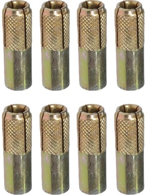 Kazan Hobi 8 Adet Çakma Çelik Dübel Iç Dişli M8X30 mm Raf Iskele Montaj Bağlantı Monte Tavan Asma Aparat