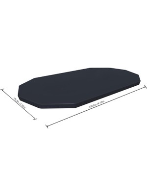 Kazan Hobi Bestway Flowclear Pvc Branda, Gri, Power Steel Havuz Için