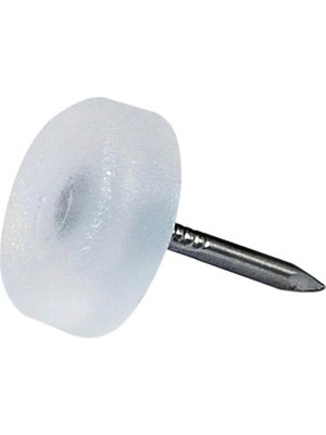 Kazan Hobi X-Perk Çivili Masa Sandalye Zemin Koruyucu Plastik Şeffaf Beyaz 25'li Çap 16 mm