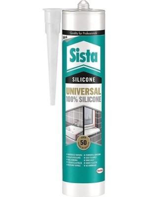 Kazan Hobi Sista Silikon Mastik Universal, Çeşitli Yapı Elemanlarının Dolgusu ve Yapıştırılması Için Güçlü Yapıştırıcı, Solventsiz, Çok Amaçlı Yapı Malzemesi, 1X280ML