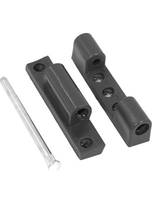 Kazan Hobi Pvc Kapı Menteşesi, Antrasit Renk, 90 Mm, Pimapen Uyumlu