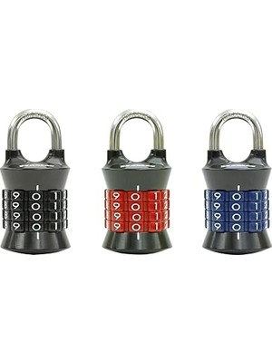 Kazan Hobi Master Lock Soyunma Kilidi Kendi Kombinasyon Asma Kilidinizi Ayarlayın, 3'lü Paket, Renkler Değişebilir, 1535EC3