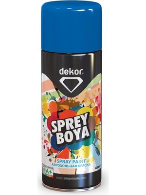 Kazan Hobi BADEM10 Dekor Akrilik Efektli Sprey Boya Boncuk Mavi 400 ml