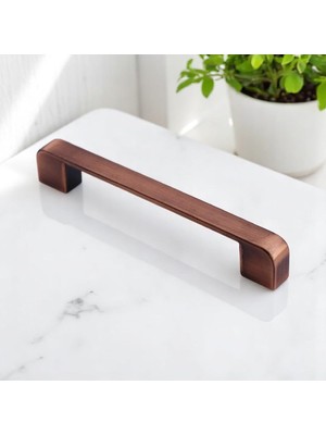 Kazan Hobi Gölcük Oval Eskitme Antik Bakır 128 mm Metal Mobilya Mutfak Çekmece Dolap Kulpu Kulbu Kulpları