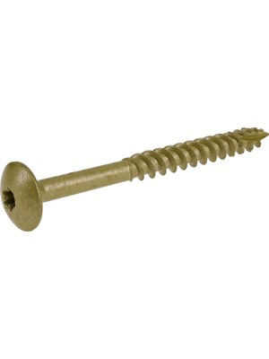 Kazan Hobi Power Pro 47870 Lag Vidaları, 5/16 "x 3-1/2", Star Drive Inşaat Gecikme Vidaları, Paslanmaya Dayanıklı, Seramik Kaplı Bronz, 1 Lb Kutu, 25 Adet
