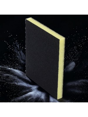 Kazan Hobi BADEM10 Yassı Sünger Zımpara 9.5 x 12.5 cm Takoz Blok Flex Taşlama Ahşap El Zımparası 220 Kum 1 Adet