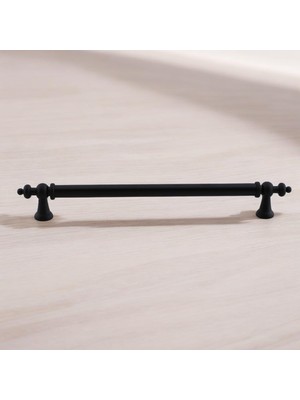 Kazan Hobi Osmanlı (224 mm - 22.4 Cm) Mat Siyah Metal Mobilya Mutfak Çekmece Dolap Dolabı Kulbu Kulpu Kulpları