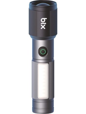 Kazan Hobi Bix Flashlight BX2153FL 7W Led, Max. 330 Lümen Parlaklık ve 325 Metreye Kadar Menzilli 2000MAH Şarj Edilebilir Manyetik Cob LED Gövdeli Kompakt El Feneri