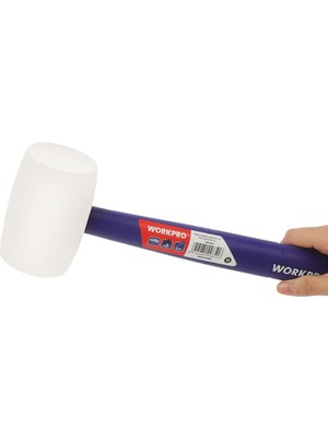 Kazan Hobi Workpro WP241040 57MM 450GR Pvc Pp Saplı Beyaz Kauçuk Tokmak