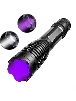 Kazan Hobi Valkyrie Çift Işık Dual Uv Mor Işık ve Xml-T6 2000 Lümens El Feneri