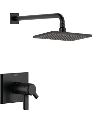 Kazan Hobi Delta Faucet Pivotal Tempassure Mat Siyah Duş Bataryası Mat Siyah Yağmur Duş Başlığı, Yağmur Duş Başlığı, Mat Siyah Duş Sistemi, Mat Siyah T17T299-BL