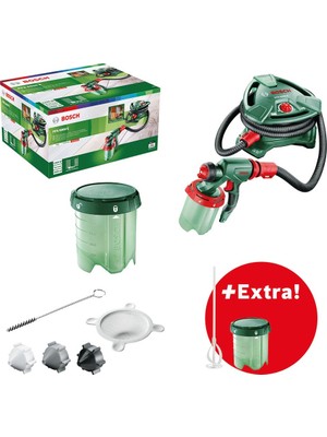 Kazan Hobi Bosch Boya Tabancası Pfs 5000 E 1200 W 500 Ml/dk Akış Miktarı + Karıştırma Çubuğu