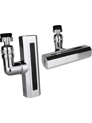 Kazan Hobi Deluxe Krom Gümüş Perlatör Musluk Ucu, 4 Fonksiyonlu, 360° Oynar Başlıklı, Geniş Şelale Akışlı, Banyo ve Mutfak Için