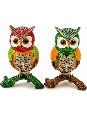 Uravas Store Swaroski Taşlı Baykuş Tekli ALK5732