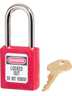 Kazan Hobi Master Lock S410RED M/kilit Kilitleme Asma Kilit - Kırmızı