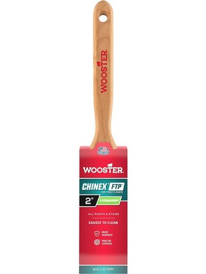 Kazan Hobi Wooster Brush 4412-2 Chinex Ftp Düz Kanat Boya Fırçası, 5,5 Cm, Beyaz