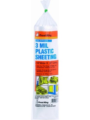 Kazan Hobi Frost King P1020/3 Polietilen Kaplama, 10 20 Ft. x 3 Mil, Şeffaf, 10' x 20'