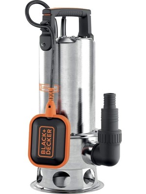 Kazan Hobi Black+Decker BXUP1100XDE Kirli Su Için Dalgıç Pompa (1100 W, Maksimum Pompalama Kapasitesi 16.500 L/sa, Maks. Basma Yüksekliği 10,5 M), Gri