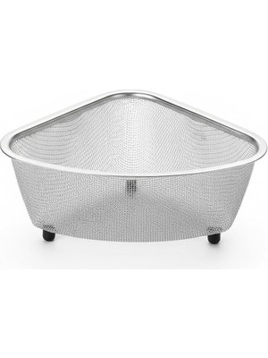 Kazan Hobi Orret Home Paslanmaz Çelik Ayaklı Lavabo Içi Çöp Süzgeci – 18X13X10 cm Hijyenik ve Pratik Gider Filtresi, Bulaşık Süngeri ve Tel Organizerli Lavabo Atık Süzgeci