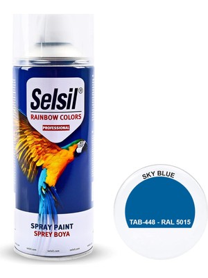 Kazan Hobi Selsil Rainbow 400 ml Sprey Boya Gökyüzü Mavi 5015
